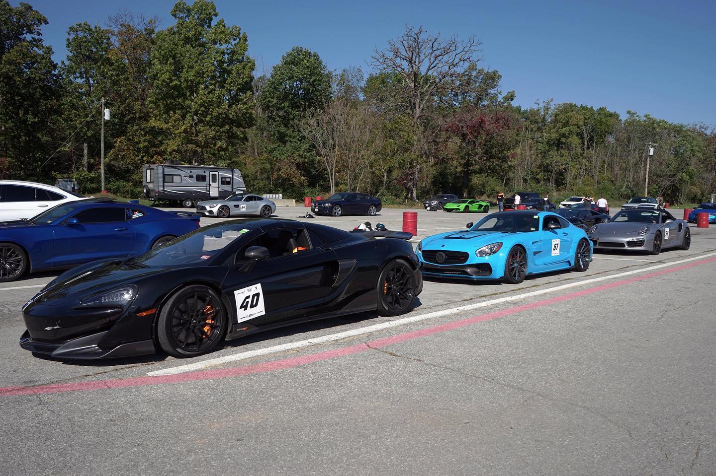 Summit Point Paddock | McLaren | Mercedes-Benz | Porsche